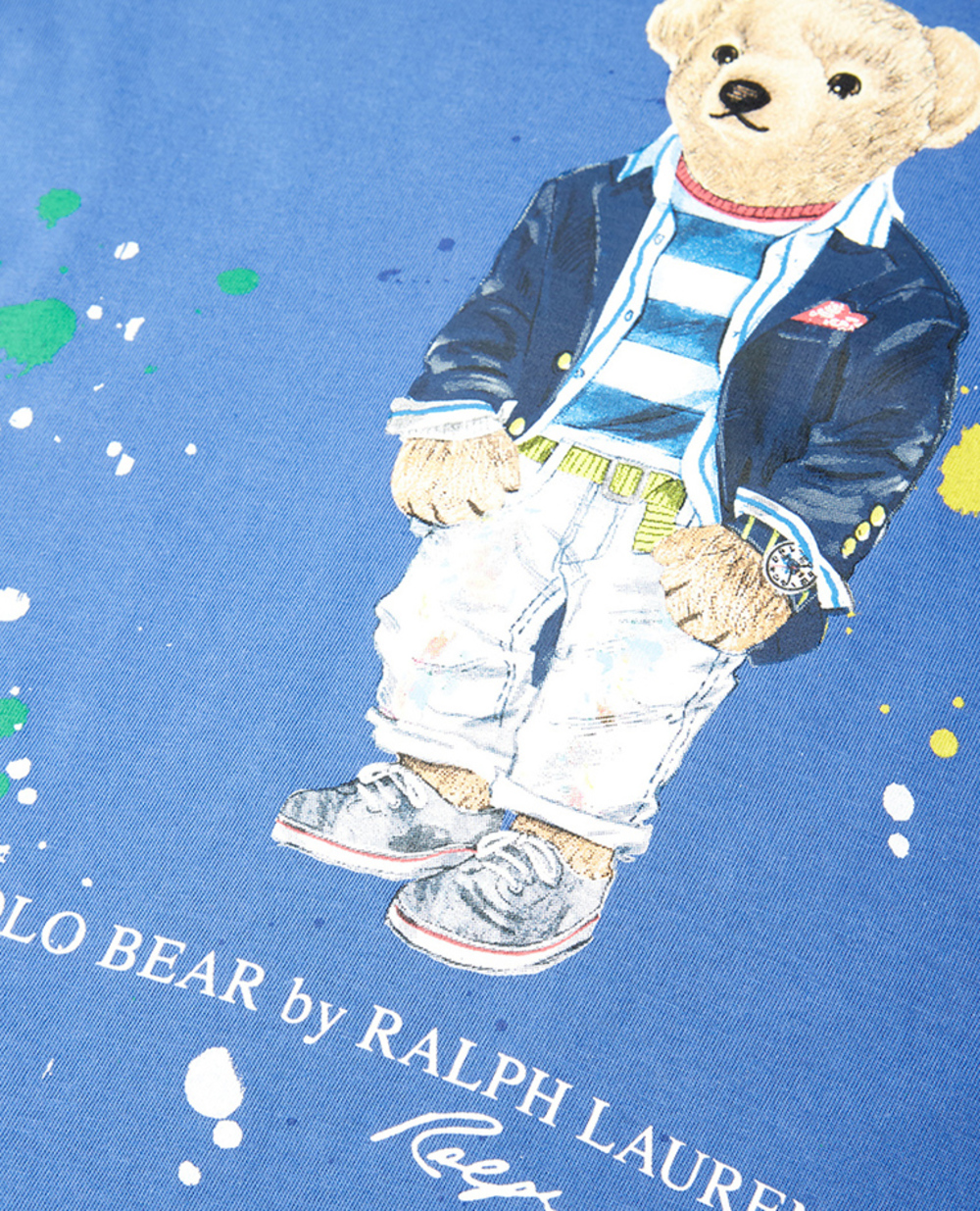 Детская футболка Polo Bear Polo Ralph Lauren Kids 311868484002, синий цвет • Купить в интернет-магазине Kameron