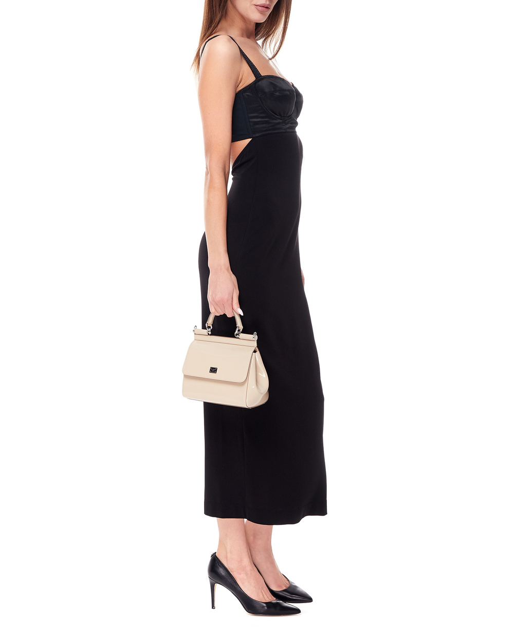 Шкіряна сумка Sicily Dolce&Gabbana BB6003-AI413, бежевий колір • Купити в інтернет-магазині Kameron