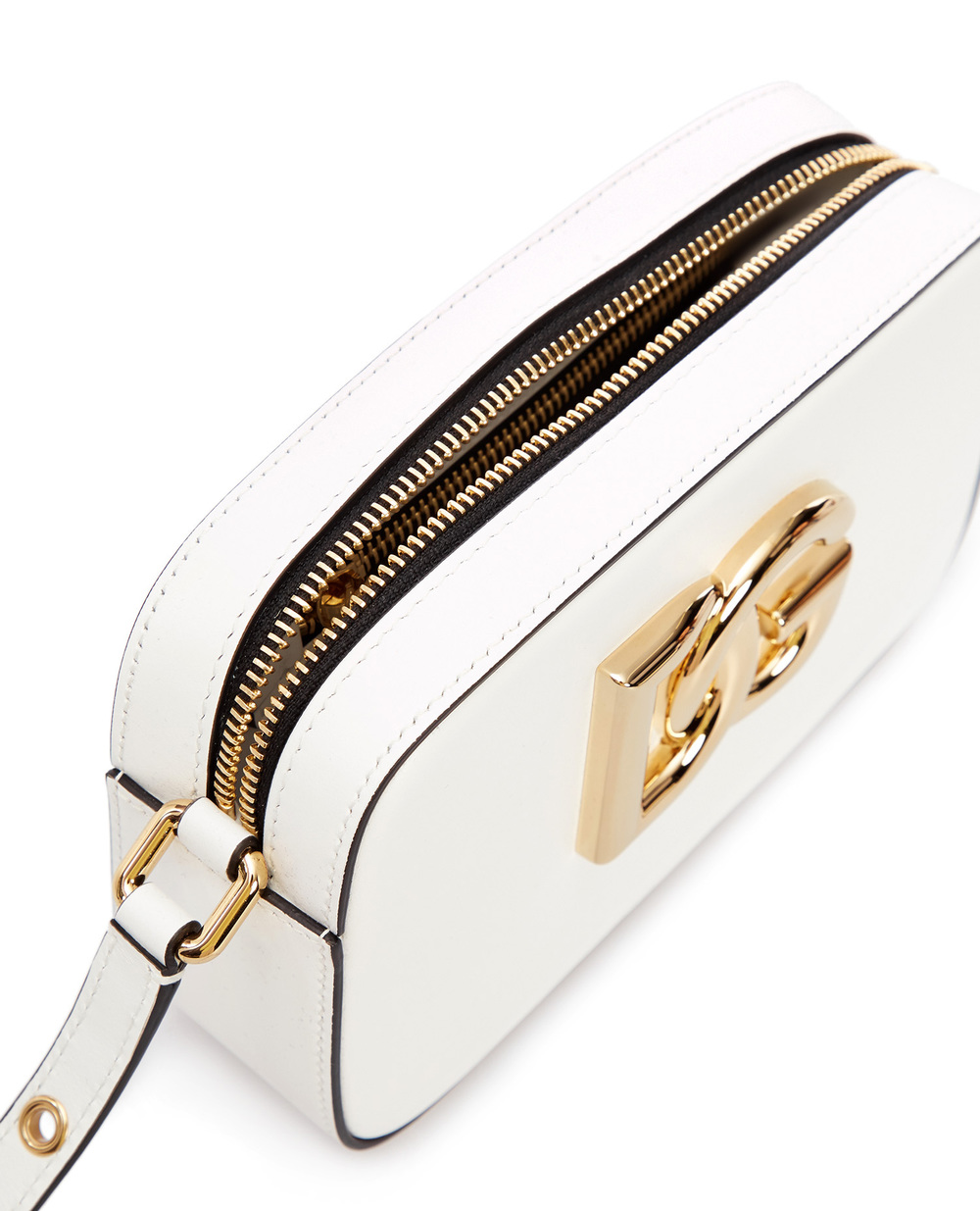 Шкіряна сумка 3.5 Dolce&Gabbana BB7095-AW576, білий колір • Купити в інтернет-магазині Kameron