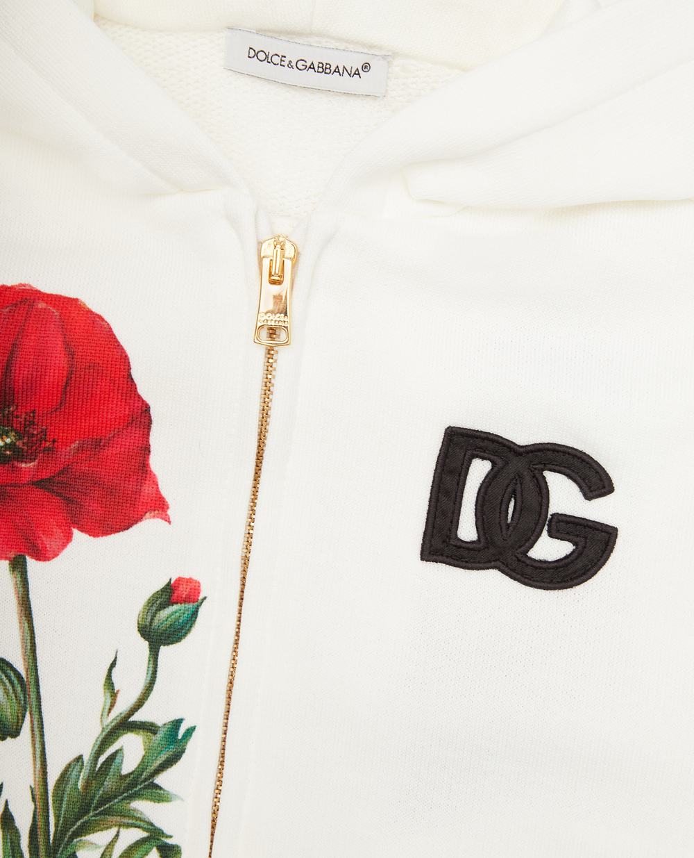 Детское худи (костюм) Dolce&Gabbana Kids L2JW8B-G7G9Q, белый цвет • Купить в интернет-магазине Kameron
