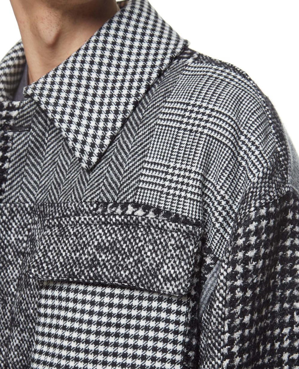 Шерстяное пальто Dolce&Gabbana G029KT-GET30, серый цвет • Купить в интернет-магазине Kameron