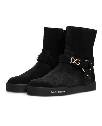Dolce&Gabbana Дитячі замшеві чоботи - Артикул: D10990-AW997-M