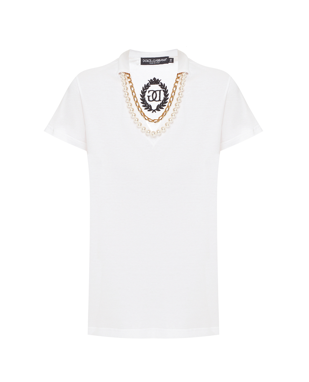 Футболка Dolce&Gabbana F8M43Z-G7XGE, белый цвет • Купить в интернет-магазине Kameron