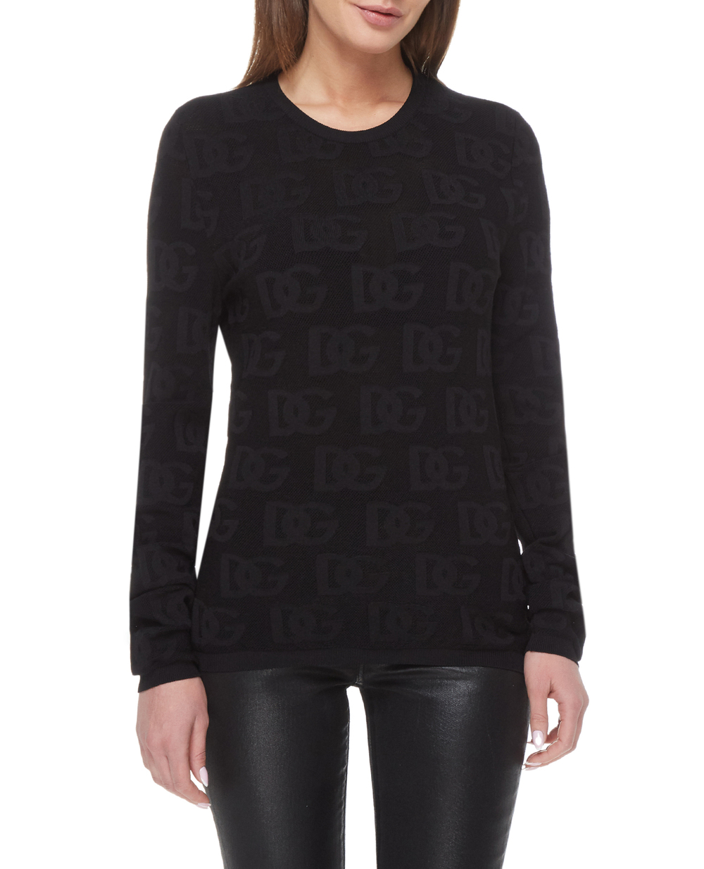 Джемпер Dolce&Gabbana FXI40T-JAIL2, чорний колір • Купити в інтернет-магазині Kameron