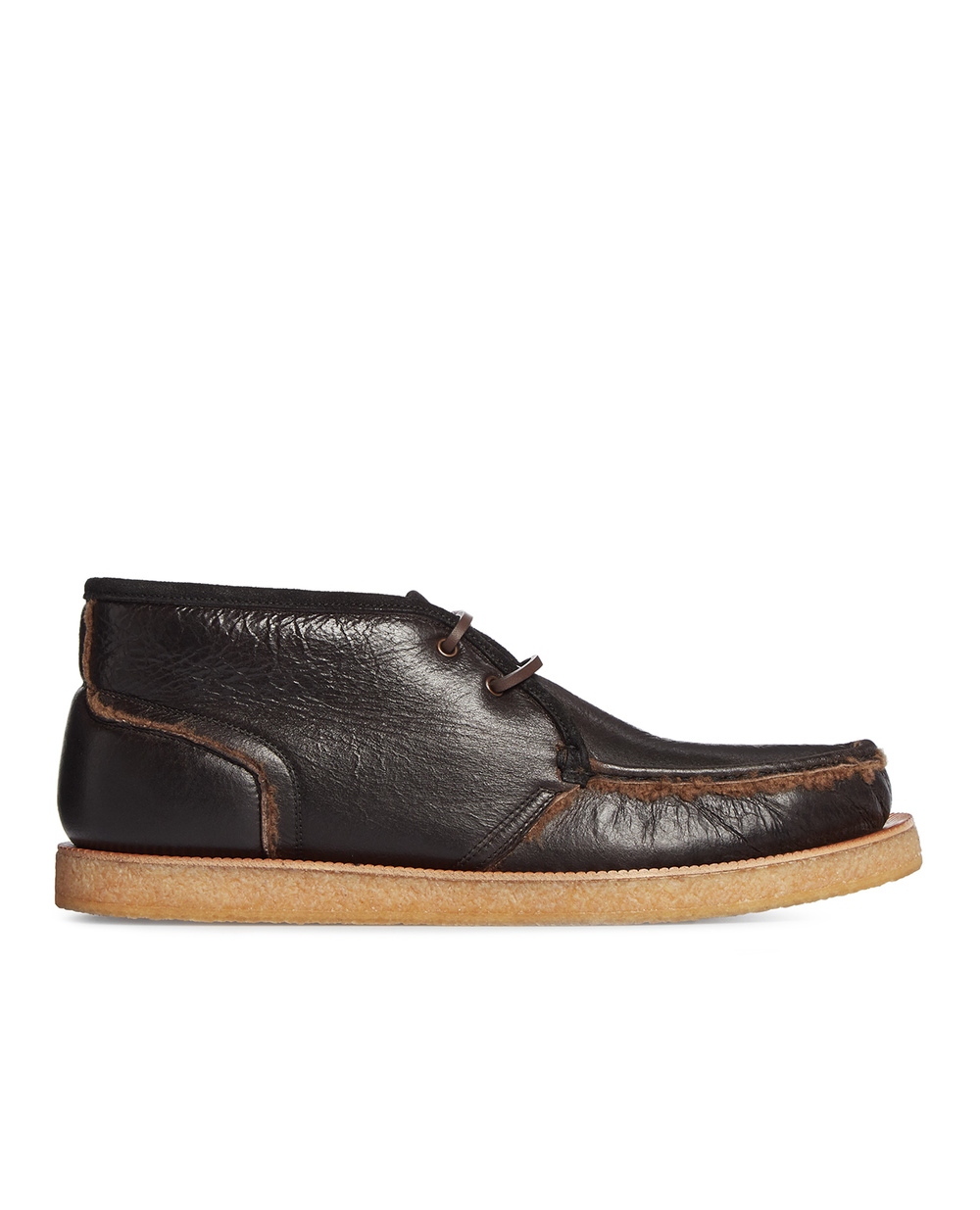 Шкіряні ботинки Dolce&Gabbana A60312-AW414, коричневий колір • Купити в інтернет-магазині Kameron
