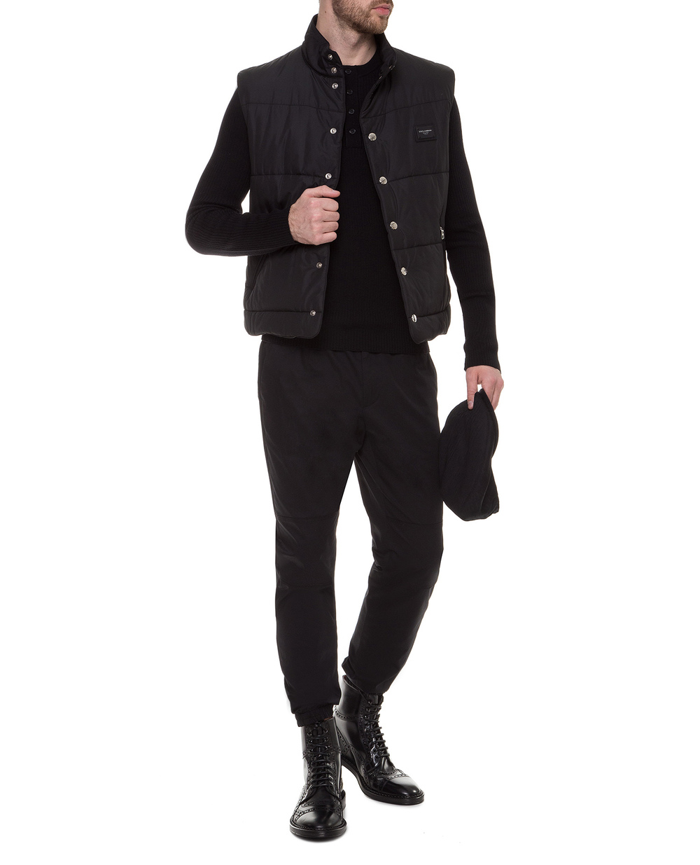 Жилет Dolce&Gabbana G9OQ9T-HUMEQ, чорний колір • Купити в інтернет-магазині Kameron