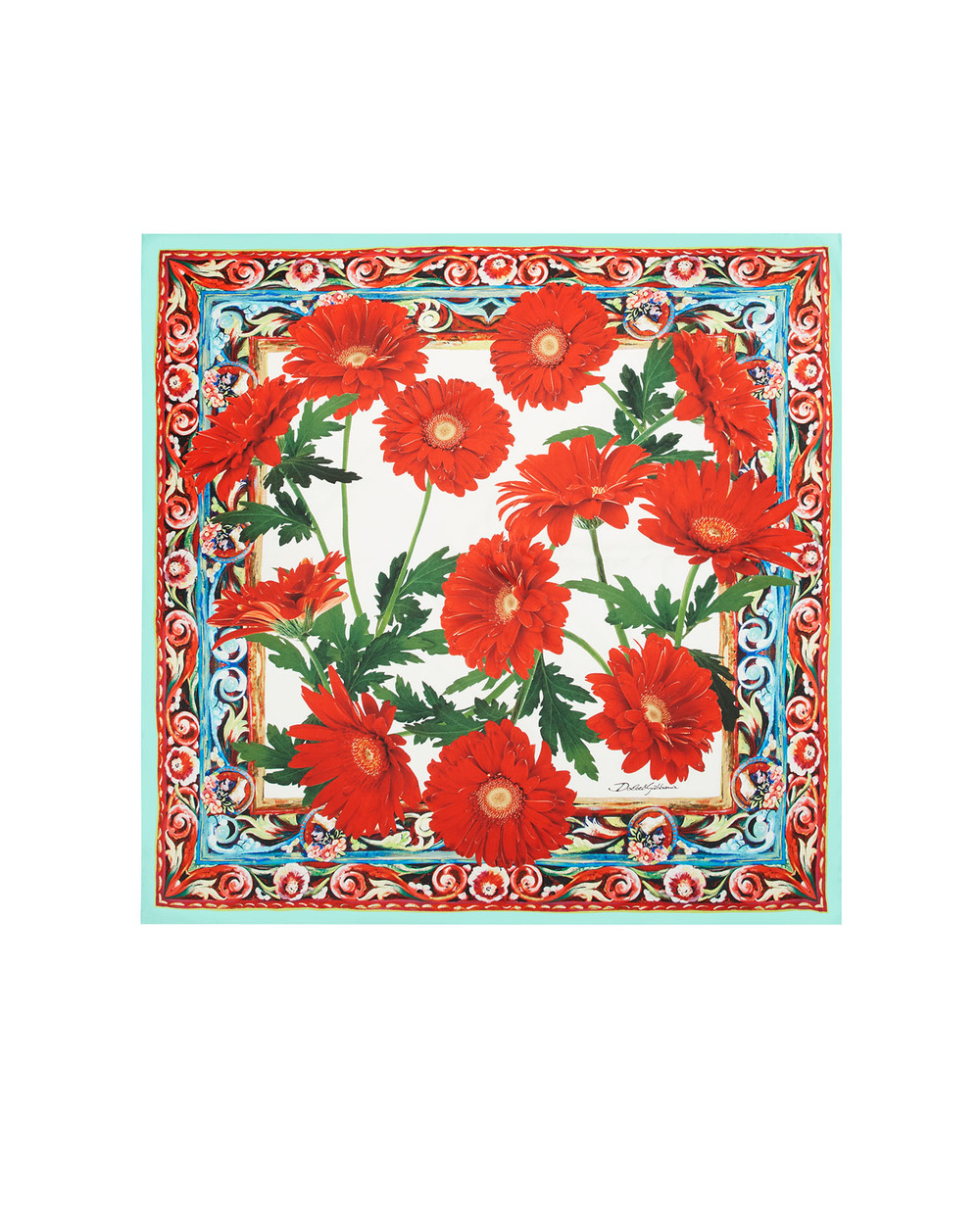 Шелковый платок Dolce&Gabbana FN092R-G0TFY, разноцветный цвет • Купить в интернет-магазине Kameron