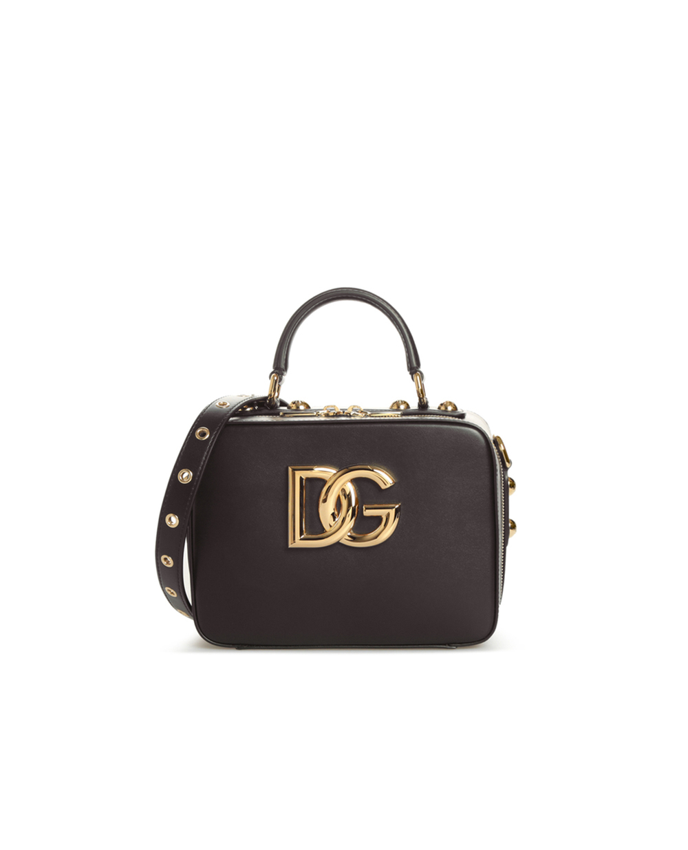 Кожаная сумка 3.5 Dolce&Gabbana BB7092-AW576, черный цвет • Купить в интернет-магазине Kameron