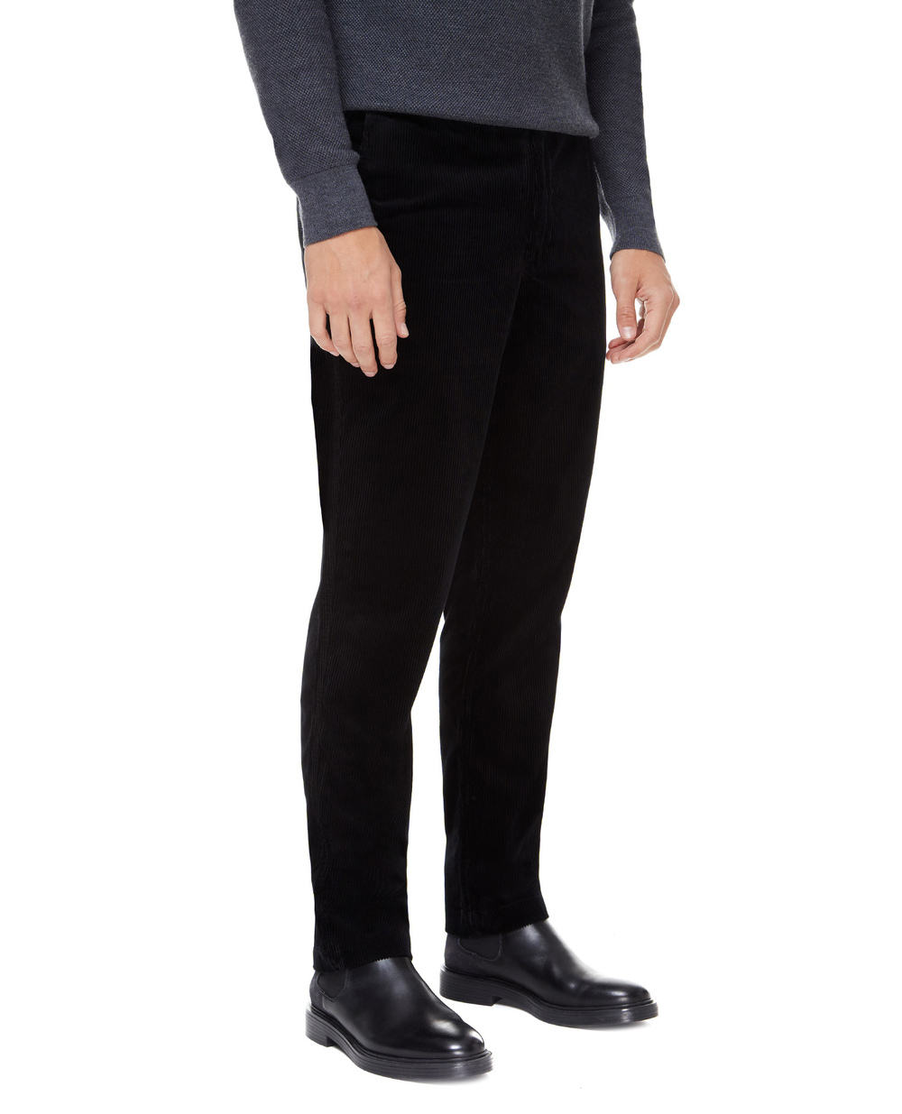 Вельветові штани Polo Ralph Lauren 710811523004, чорний колір • Купити в інтернет-магазині Kameron