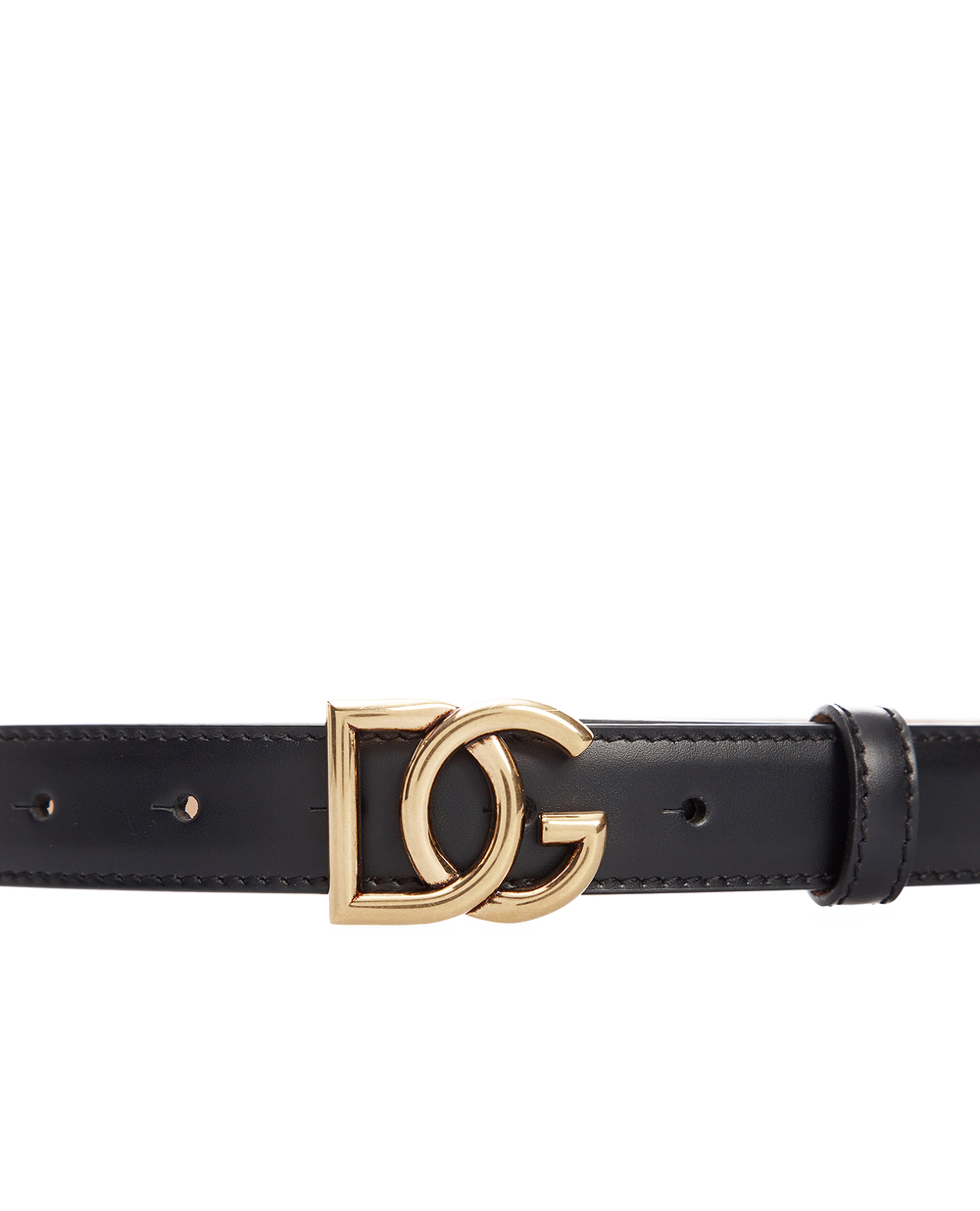 Шкіряний ремінь Dolce&Gabbana BE1355-AX350, чорний колір • Купити в інтернет-магазині Kameron