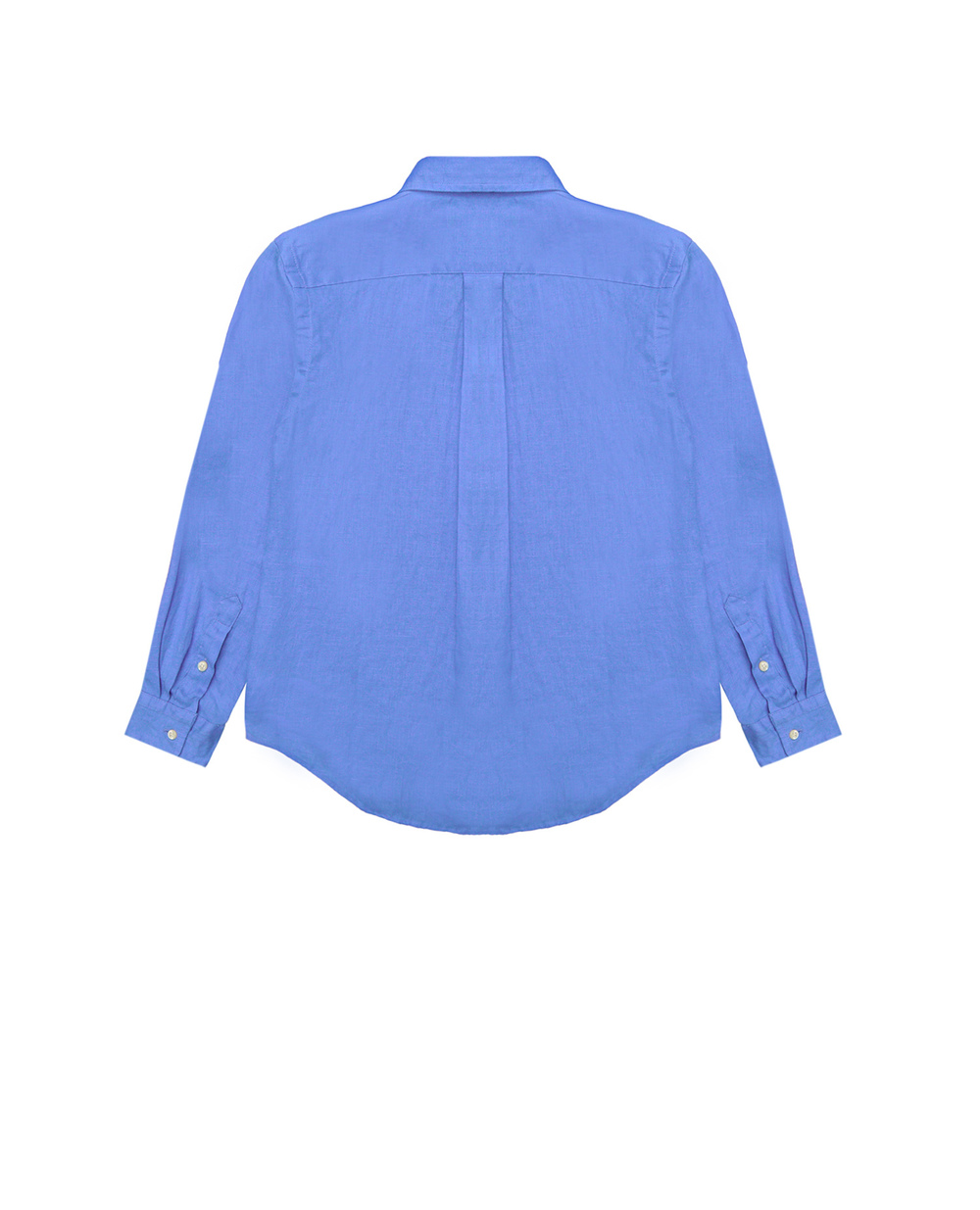 Детская льняная рубашка Polo Ralph Lauren Kids 323865270003, синий цвет • Купить в интернет-магазине Kameron