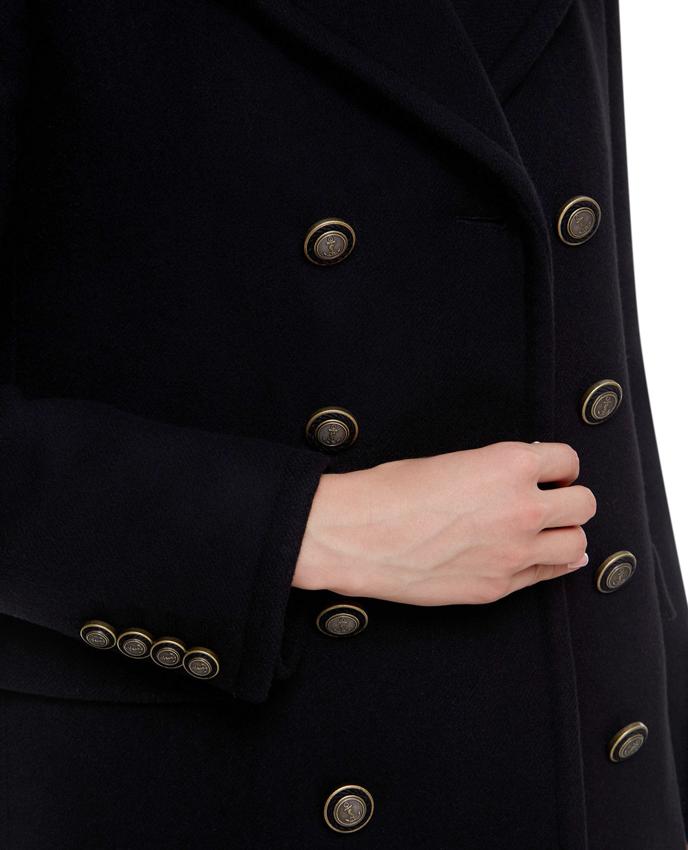Шерстяное пальто Saint Laurent 631604-Y160W, черный цвет • Купить в интернет-магазине Kameron