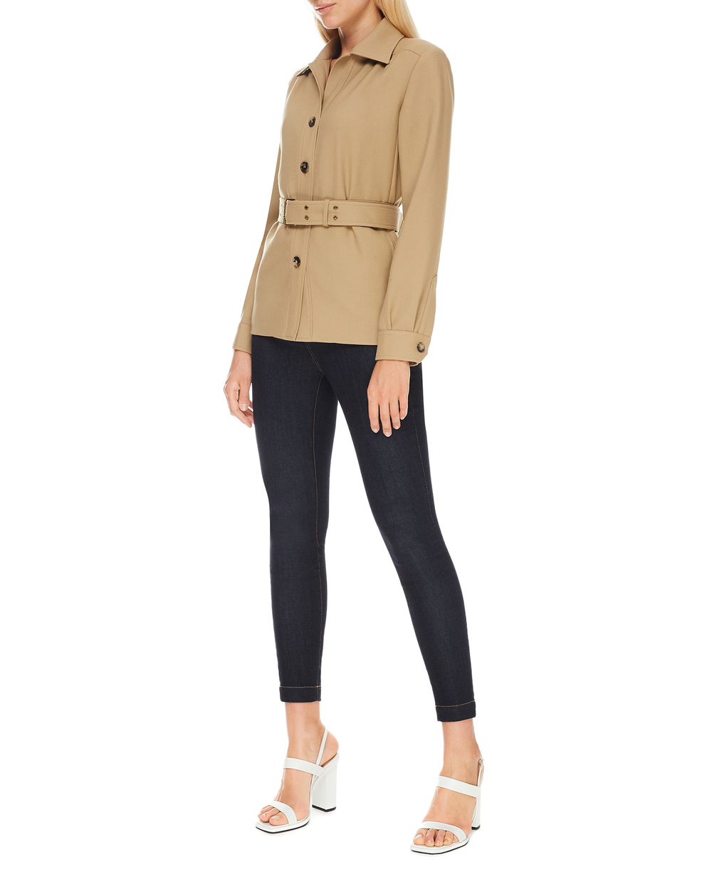 Шерстяное пальто Saint Laurent 648679-Y7B73, бежевый цвет • Купить в интернет-магазине Kameron