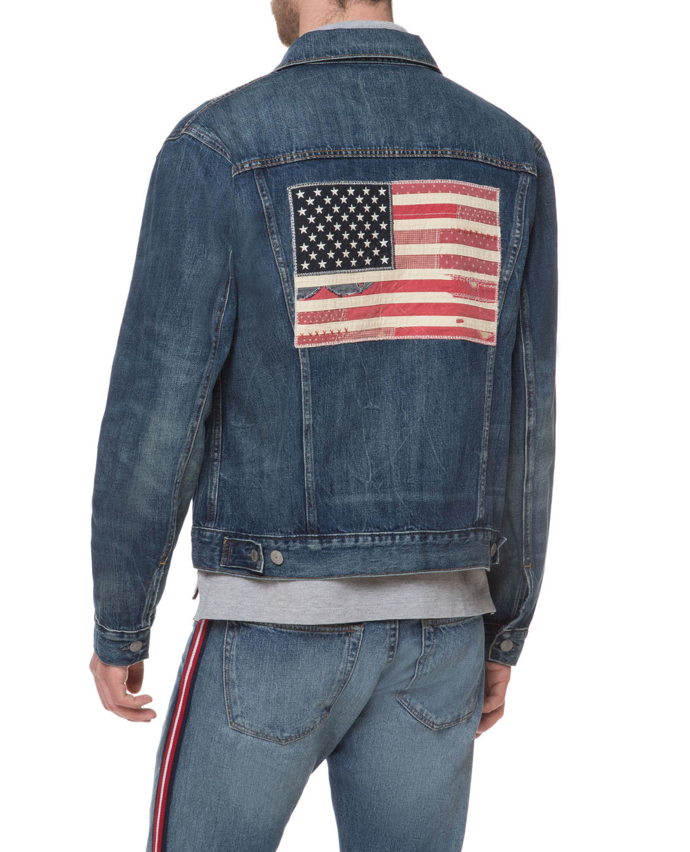 Джинсовая куртка Polo Ralph Lauren 710713089001, синий цвет • Купить в интернет-магазине Kameron