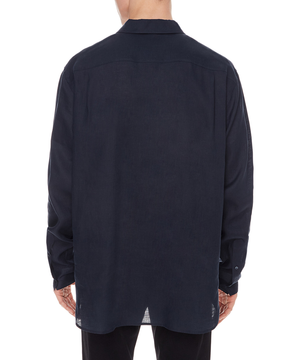 Льняная рубашка Dolce&Gabbana G5GJ2T-FU4IK, синий цвет • Купить в интернет-магазине Kameron