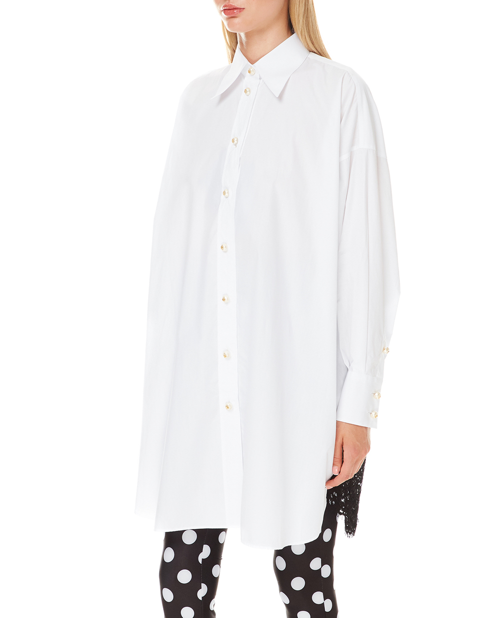 Сорочка Dolce&Gabbana F5O60T-FU5K9, білий колір • Купити в інтернет-магазині Kameron