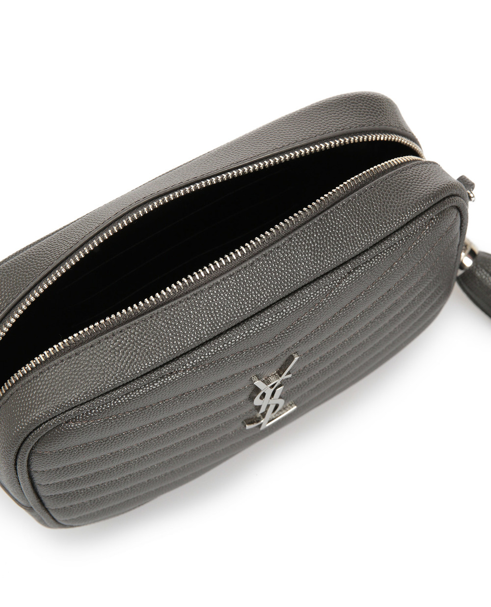 Кожаная сумка Lou mini Saint Laurent 612579-1GF02-, серый цвет • Купить в интернет-магазине Kameron