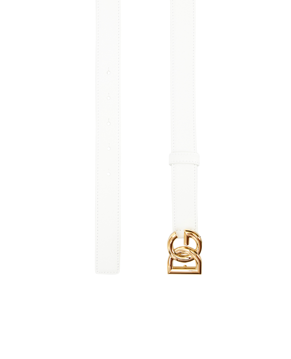 Шкіряний ремінь Dolce&Gabbana BE1447-AW576, білий колір • Купити в інтернет-магазині Kameron