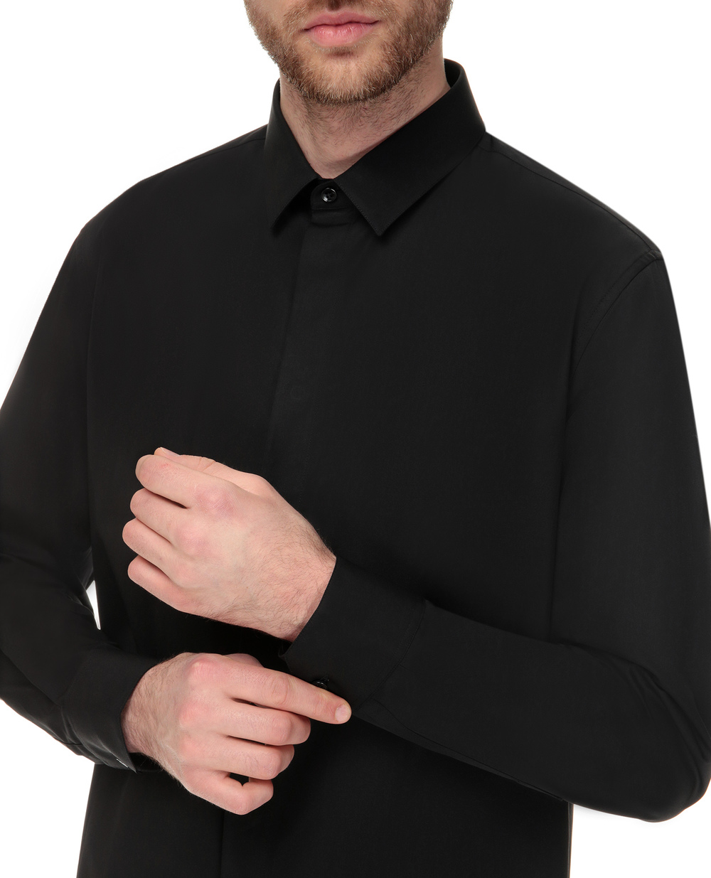 Рубашка Saint Laurent 564269-Y217W-, черный цвет • Купить в интернет-магазине Kameron