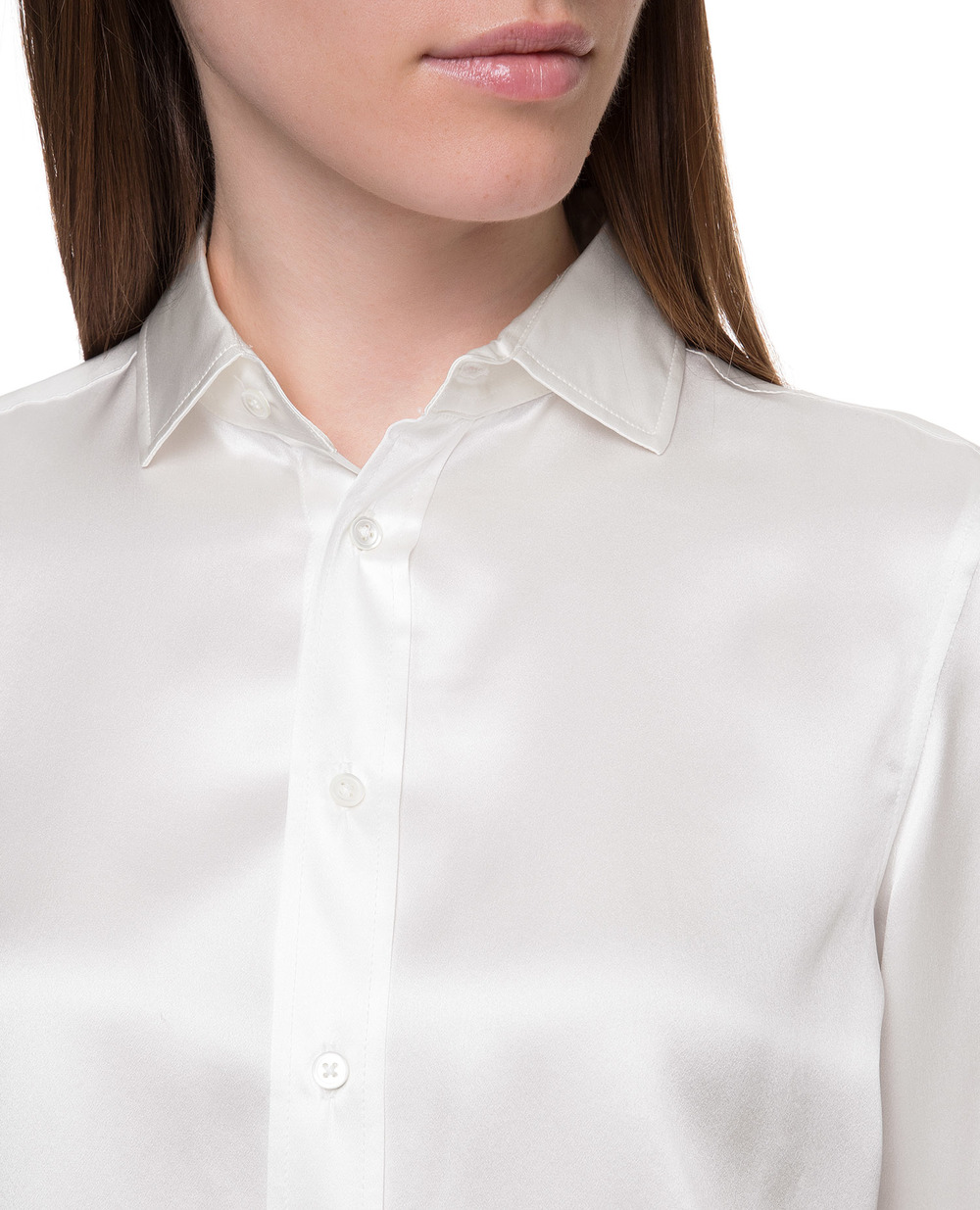 Шовкова блуза Polo Ralph Lauren 211798122002, білий колір • Купити в інтернет-магазині Kameron