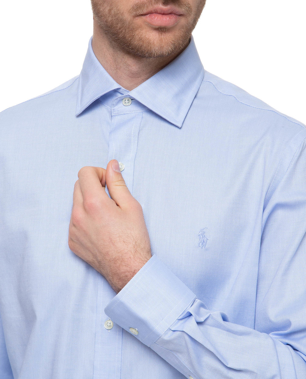 Рубашка Polo Ralph Lauren 712735650003, голубой цвет • Купить в интернет-магазине Kameron
