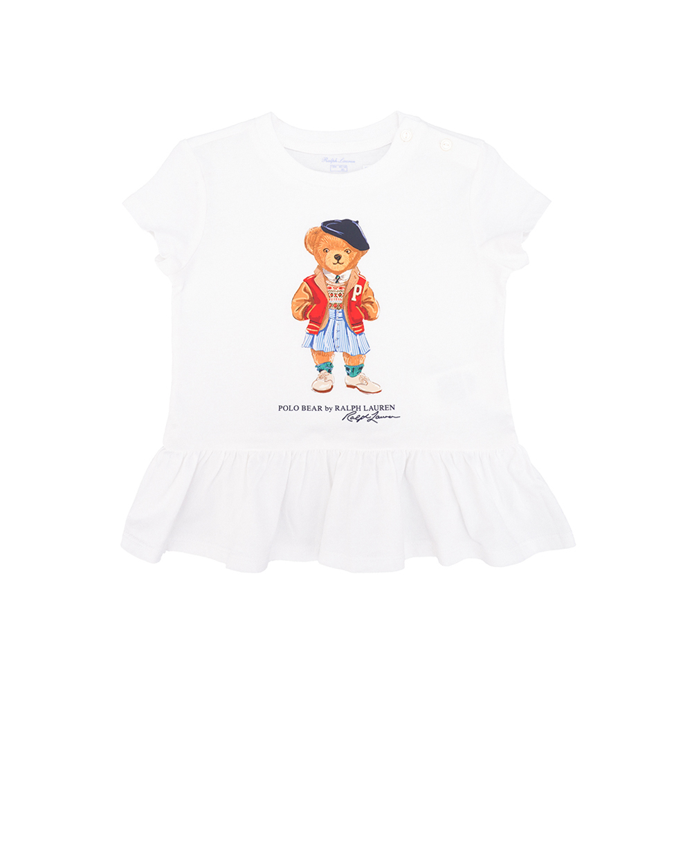 Дитяча футболка Polo Bear Polo Ralph Lauren Kids 310936235001, білий колір • Купити в інтернет-магазині Kameron