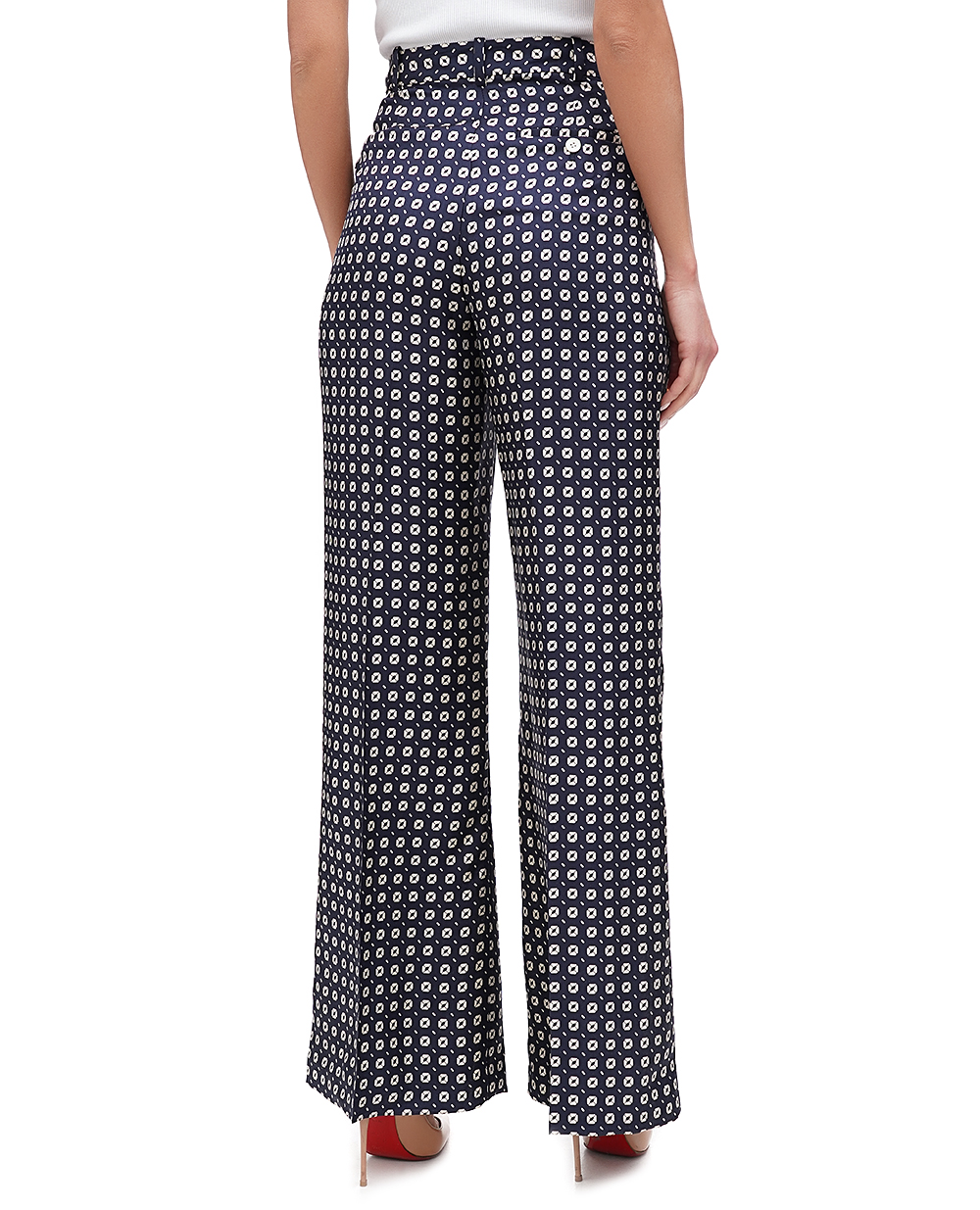 Шелковые брюки Polo Ralph Lauren 211924812001, темно-синий цвет • Купить в интернет-магазине Kameron