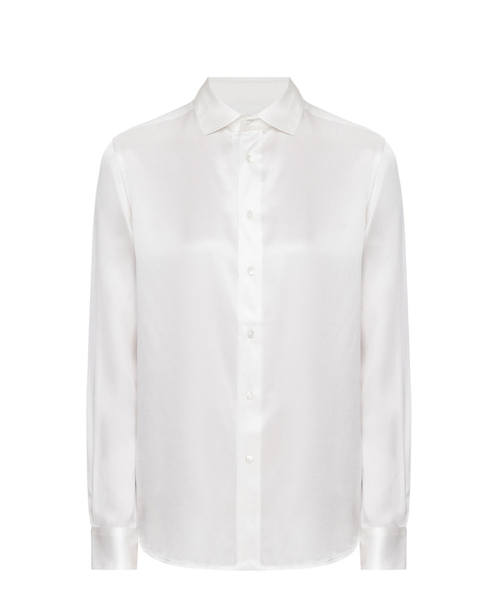 Шелковая блуза Polo Ralph Lauren 211798122002, белый цвет • Купить в интернет-магазине Kameron