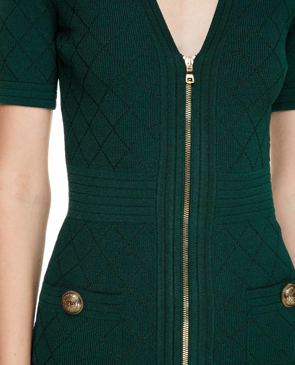 Платье Balmain UF16435K110-S, зеленый цвет • Купить в интернет-магазине Kameron