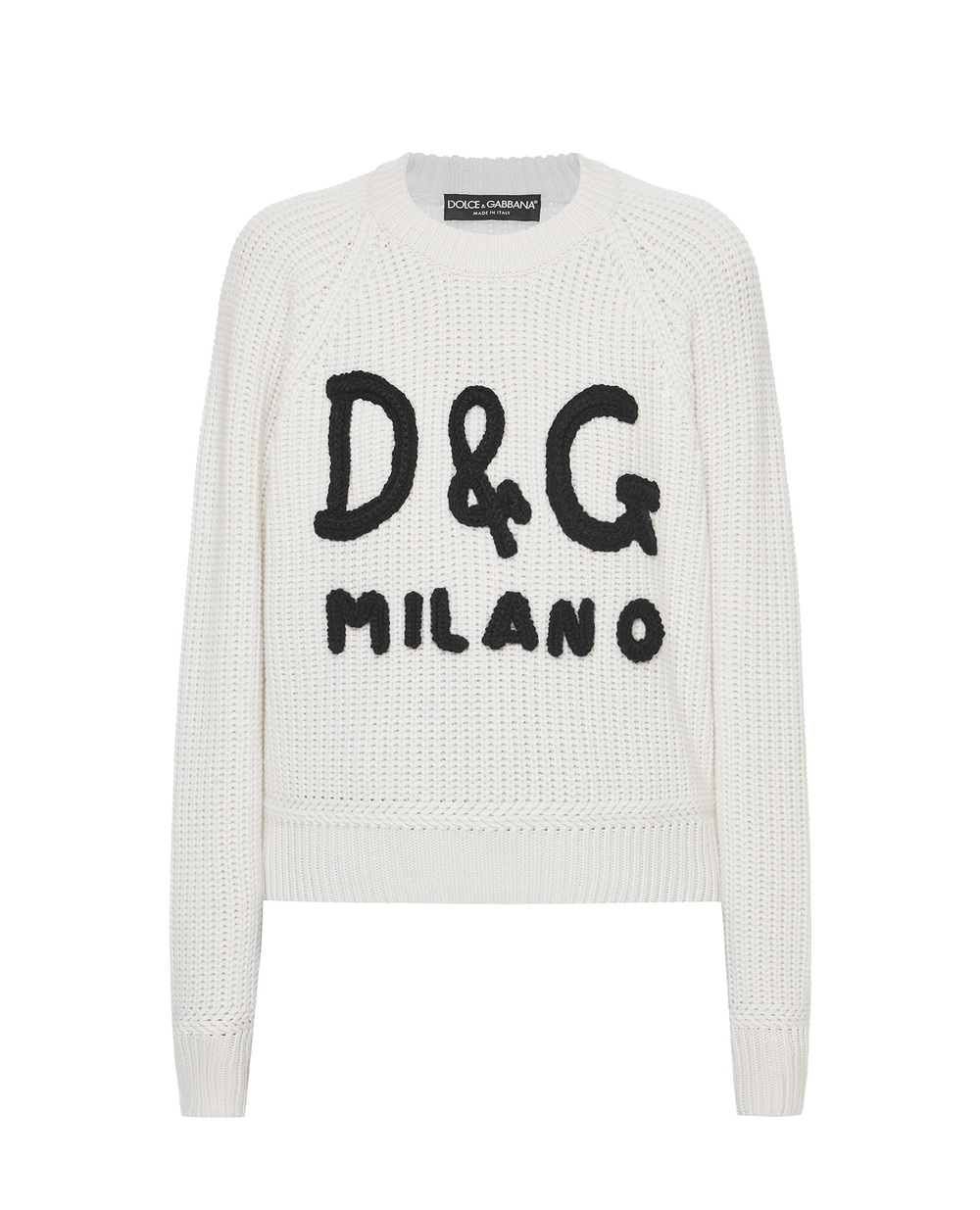 Кашеміровий светр Dolce&Gabbana FX242Z-JAWB7, білий колір • Купити в інтернет-магазині Kameron