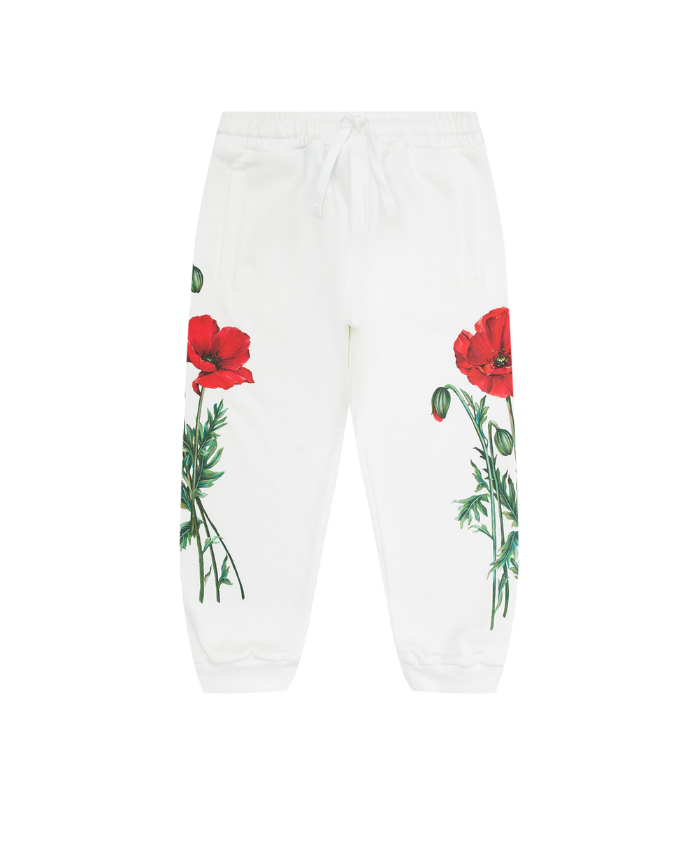 Детские спортивные брюки (костюм) Dolce&Gabbana Kids L5JP9T-G7G9Q-S, белый цвет • Купить в интернет-магазине Kameron