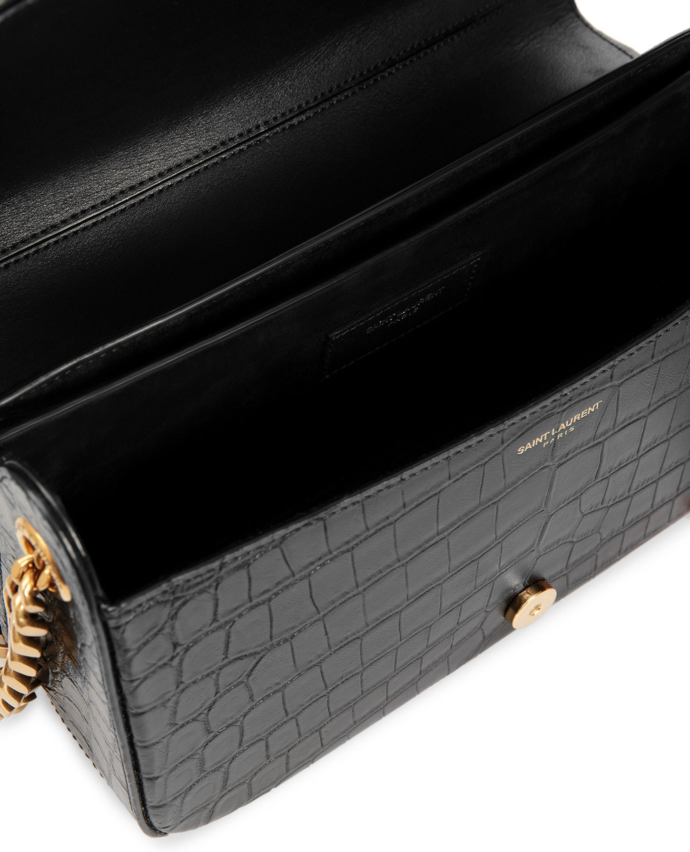 Шкіряна сумка Elise Saint Laurent 640290-0Q50W-, чорний колір • Купити в інтернет-магазині Kameron