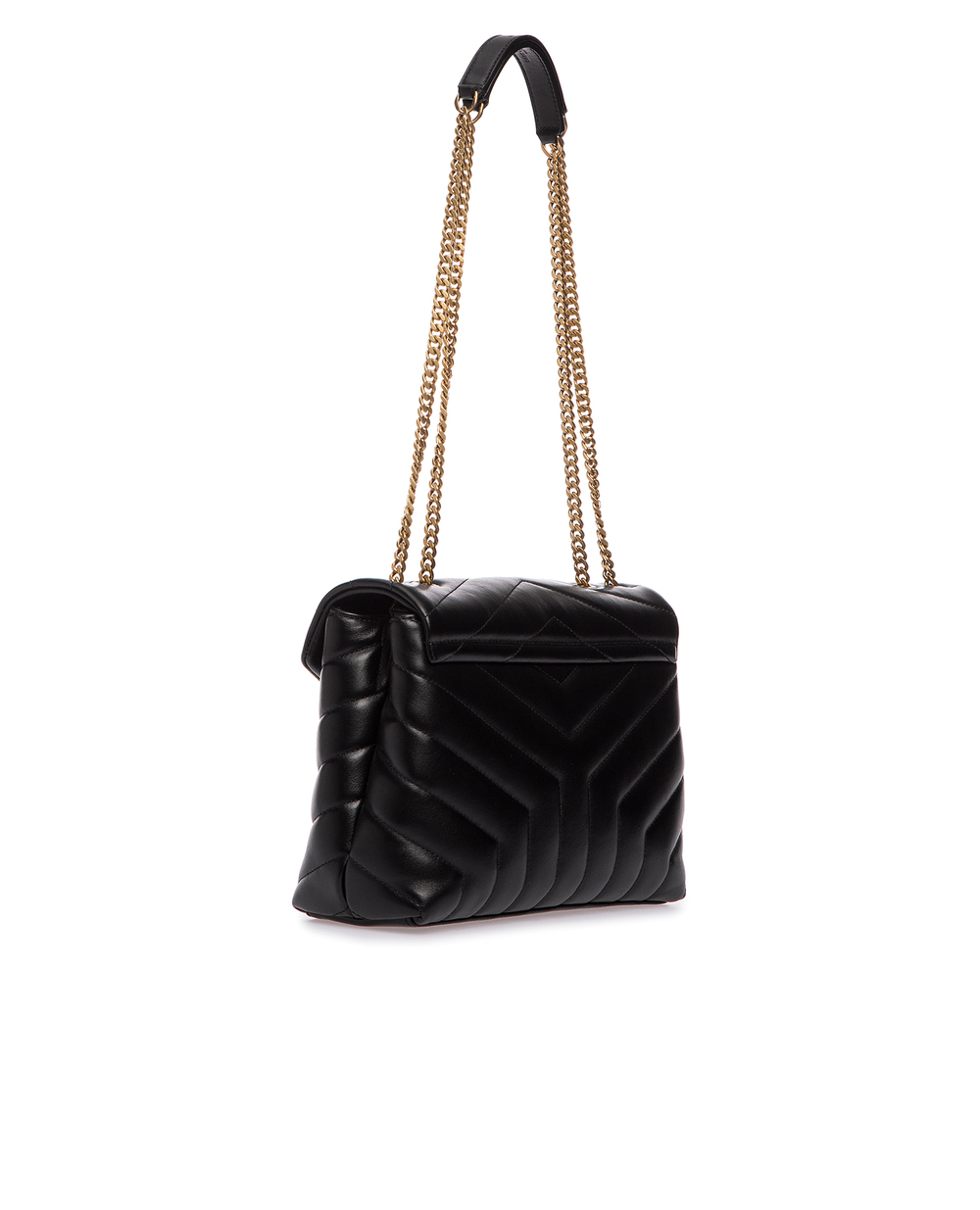 Шкіряна сумка Loulou Small Saint Laurent 494699-DV727-, чорний колір • Купити в інтернет-магазині Kameron