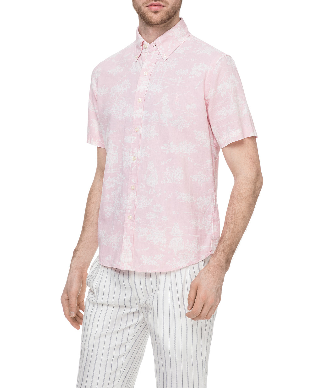 Рубашка Polo Ralph Lauren 710758067001, розовый цвет • Купить в интернет-магазине Kameron