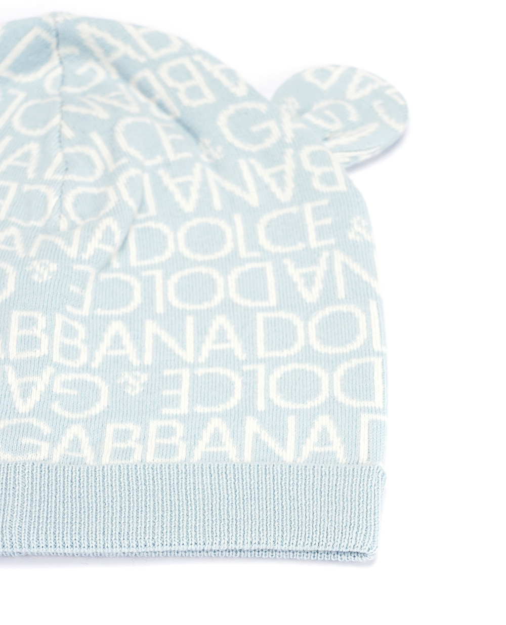 Детская шапка Dolce&Gabbana LNKHA3-JFMU8, голубой цвет • Купить в интернет-магазине Kameron
