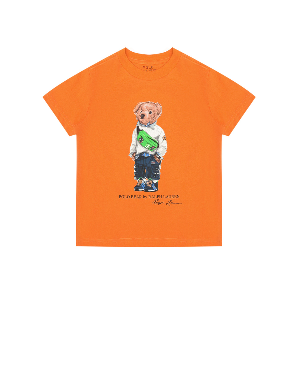 Футболка Polo Ralph Lauren Kids 323785950002, оранжевый цвет • Купить в интернет-магазине Kameron