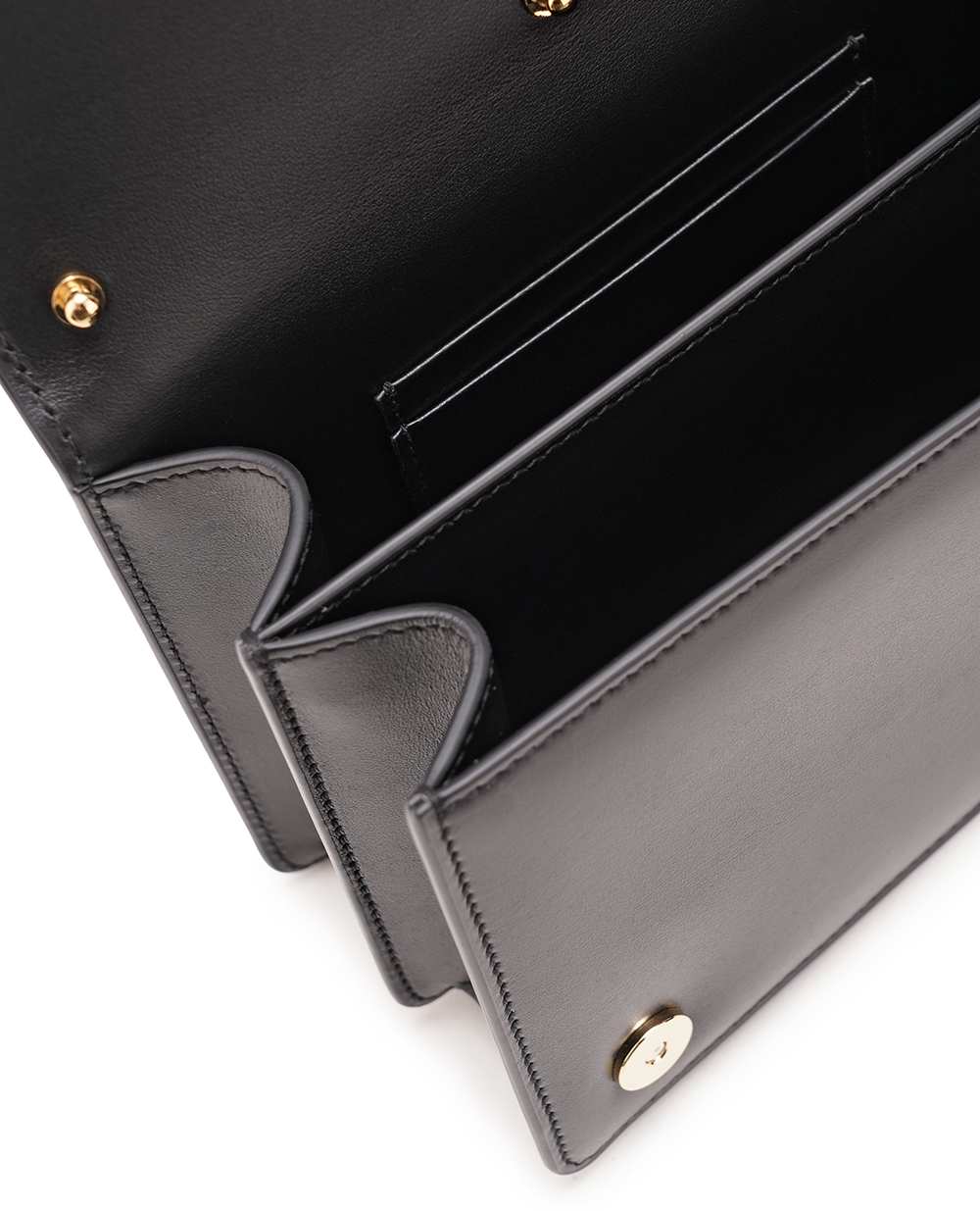 Кожаная сумка Crossbody Dolce&Gabbana BB7579-AW576, черный цвет • Купить в интернет-магазине Kameron