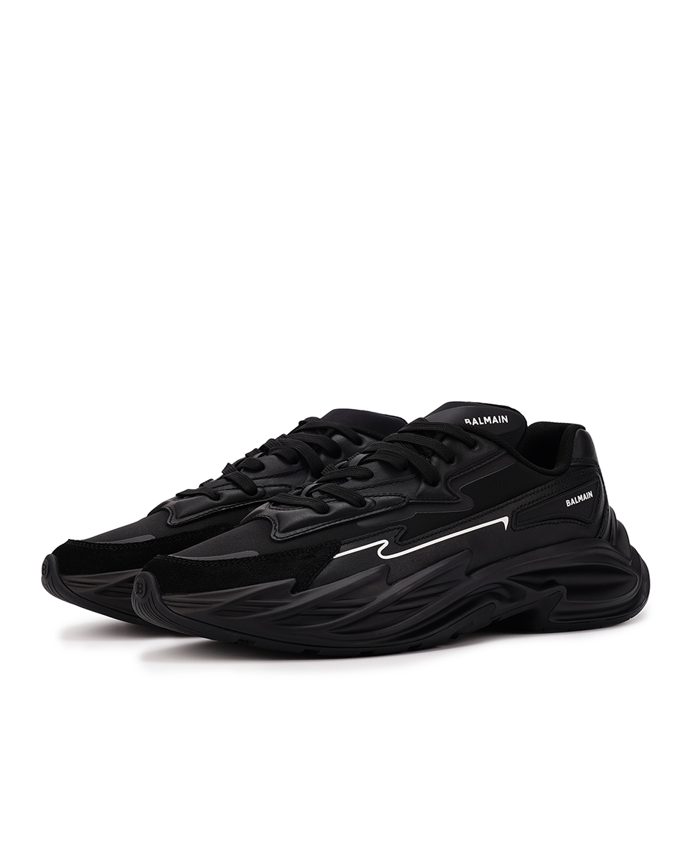 Кросівки Run-Row Balmain CM1VI355LLSN, чорний колір • Купити в інтернет-магазині Kameron