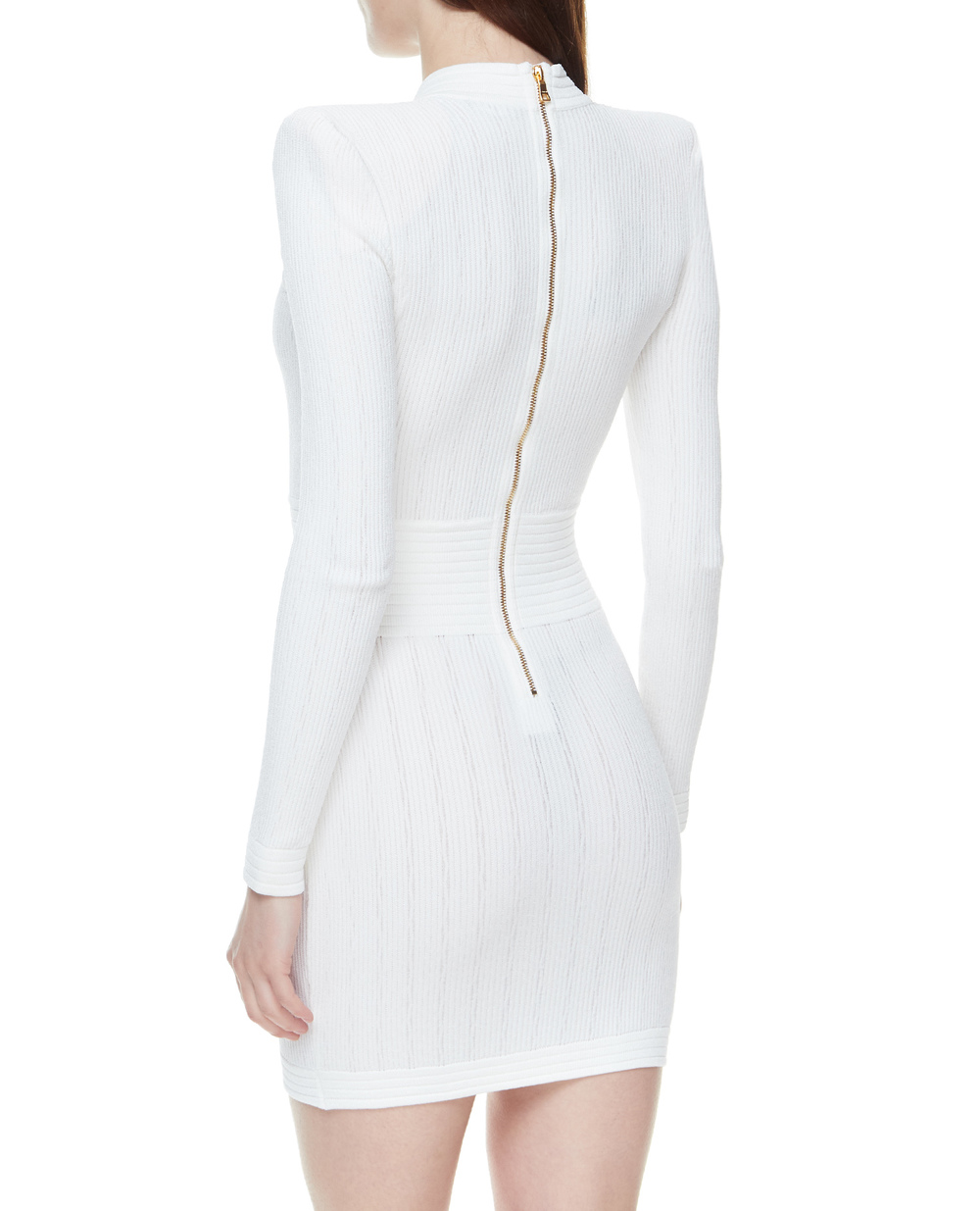 Сукня Balmain XF1R8060KB00, білий колір • Купити в інтернет-магазині Kameron