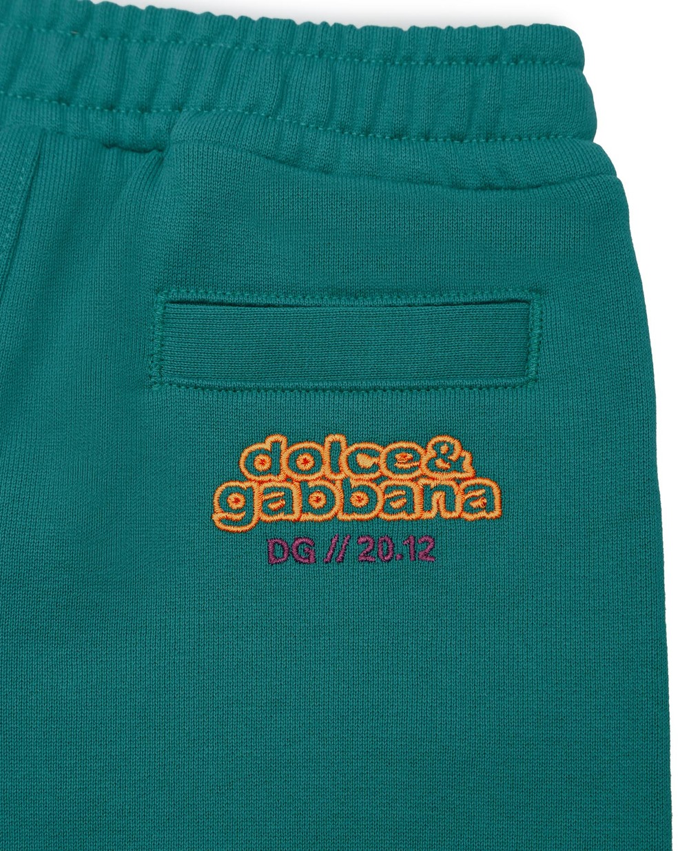 Спортивні брюки Dolce&Gabbana Kids L1JPDI-G7A8E, бірюзовий колір • Купити в інтернет-магазині Kameron