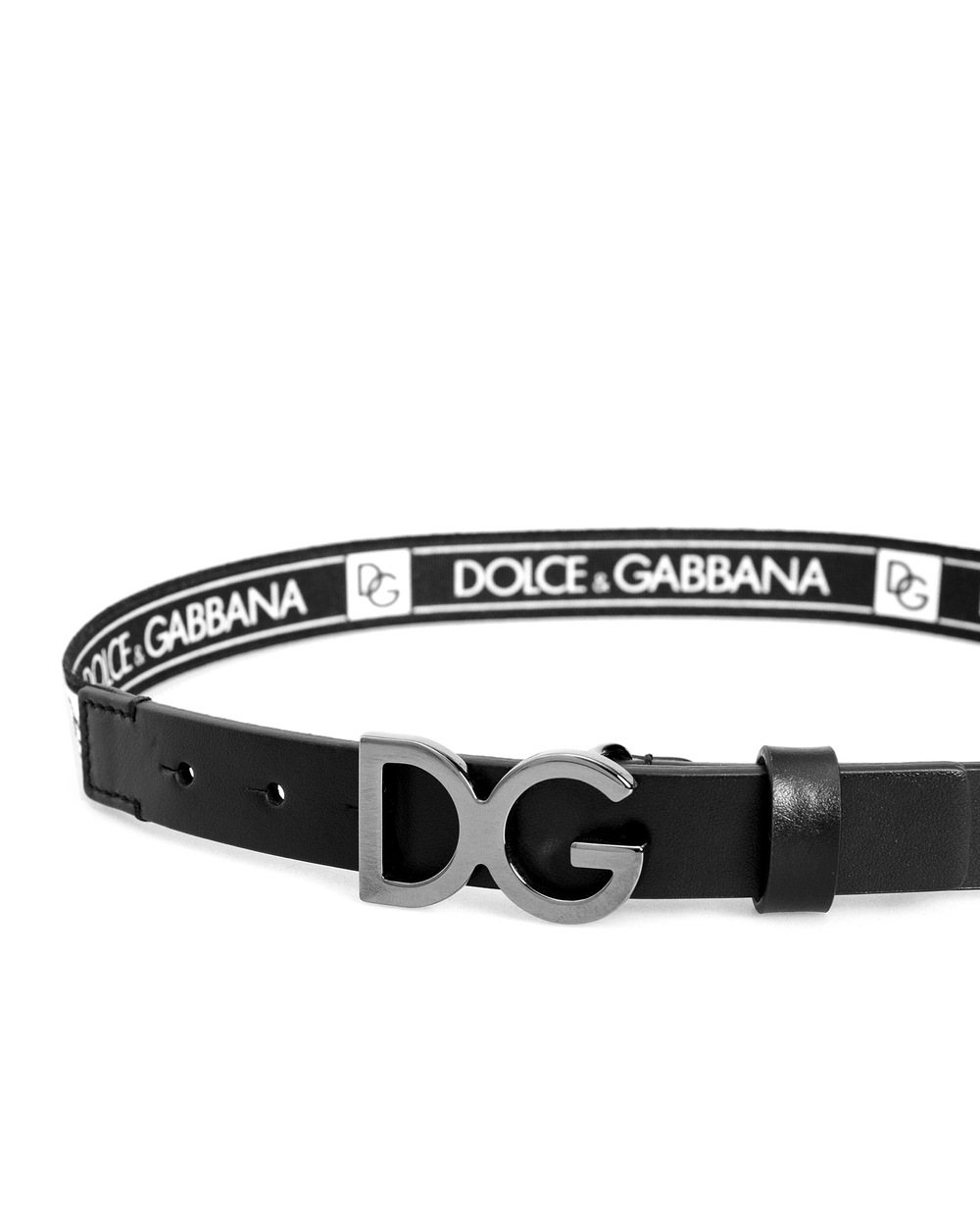 Детский ремень Dolce&Gabbana Kids EC0060-AN551, черный цвет • Купить в интернет-магазине Kameron