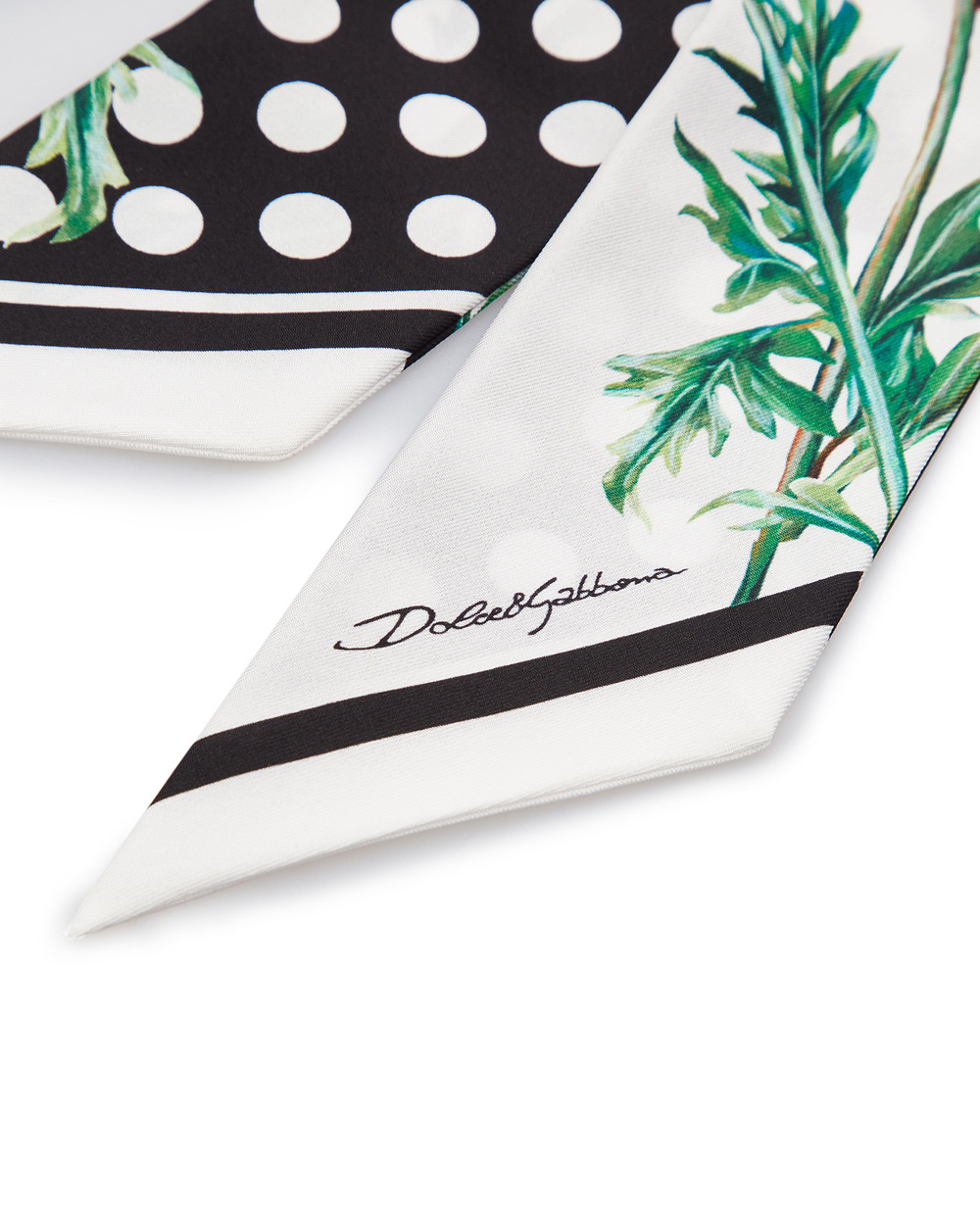 Шовкова пов'язка Dolce&Gabbana FS215A-GDAWY, білий колір • Купити в інтернет-магазині Kameron