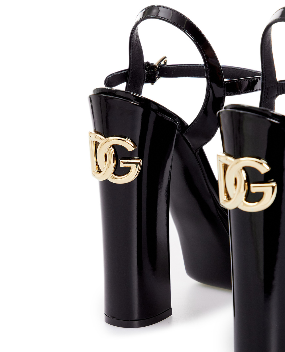 Шкіряні босоніжки Dolce&Gabbana CR1340-A1037, чорний колір • Купити в інтернет-магазині Kameron