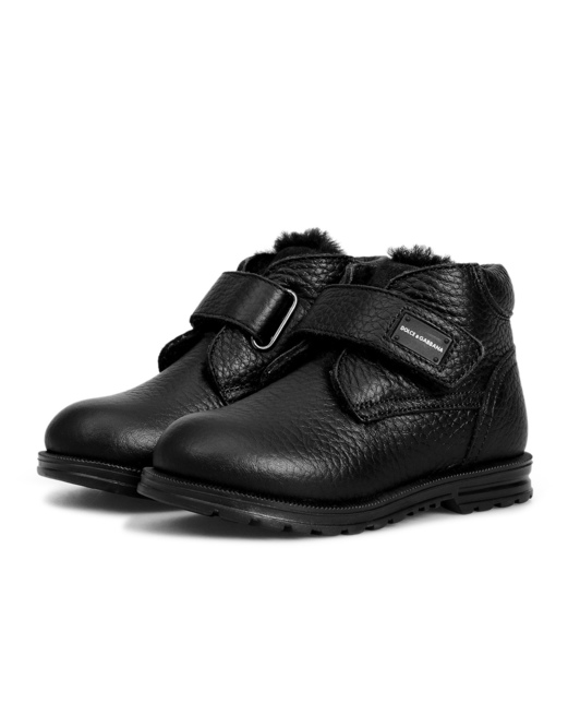 Dolce&Gabbana Детские кожаные ботинки - Артикул: DL0023-AU492