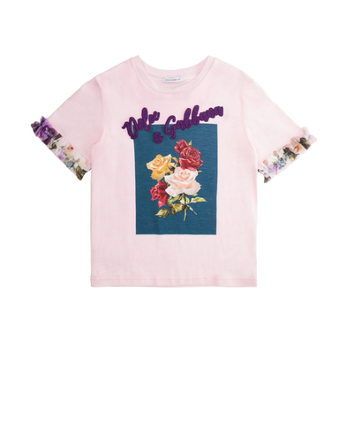 Dolce&Gabbana Детская футболка - Артикул: L5JTDO-G7SNM-S
