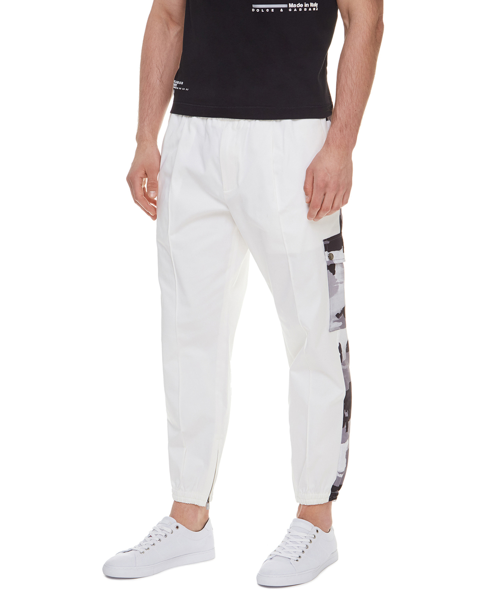 Спортивные брюки Dolce&Gabbana GWKTAT-FUECX, белый цвет • Купить в интернет-магазине Kameron