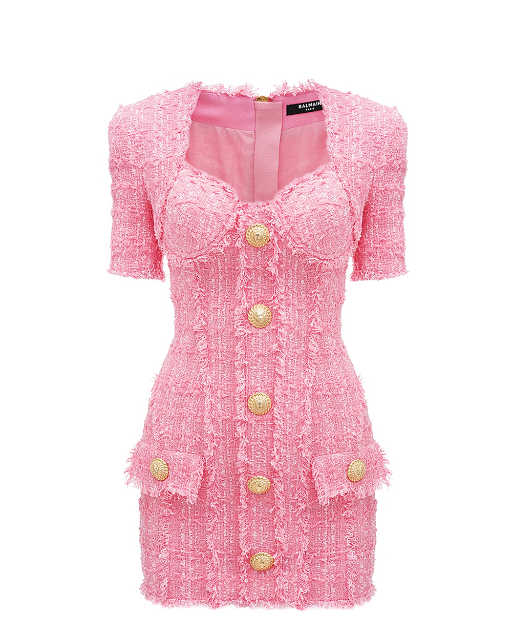 Платье Balmain CF0R7265CE90, розовый цвет • Купить в интернет-магазине Kameron