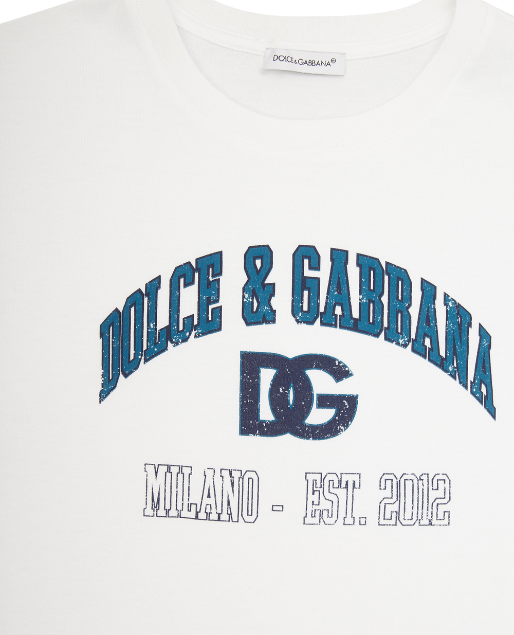 Дитяча футболка Dolce&Gabbana Kids L4JTEY-G7H3X-S, білий колір • Купити в інтернет-магазині Kameron