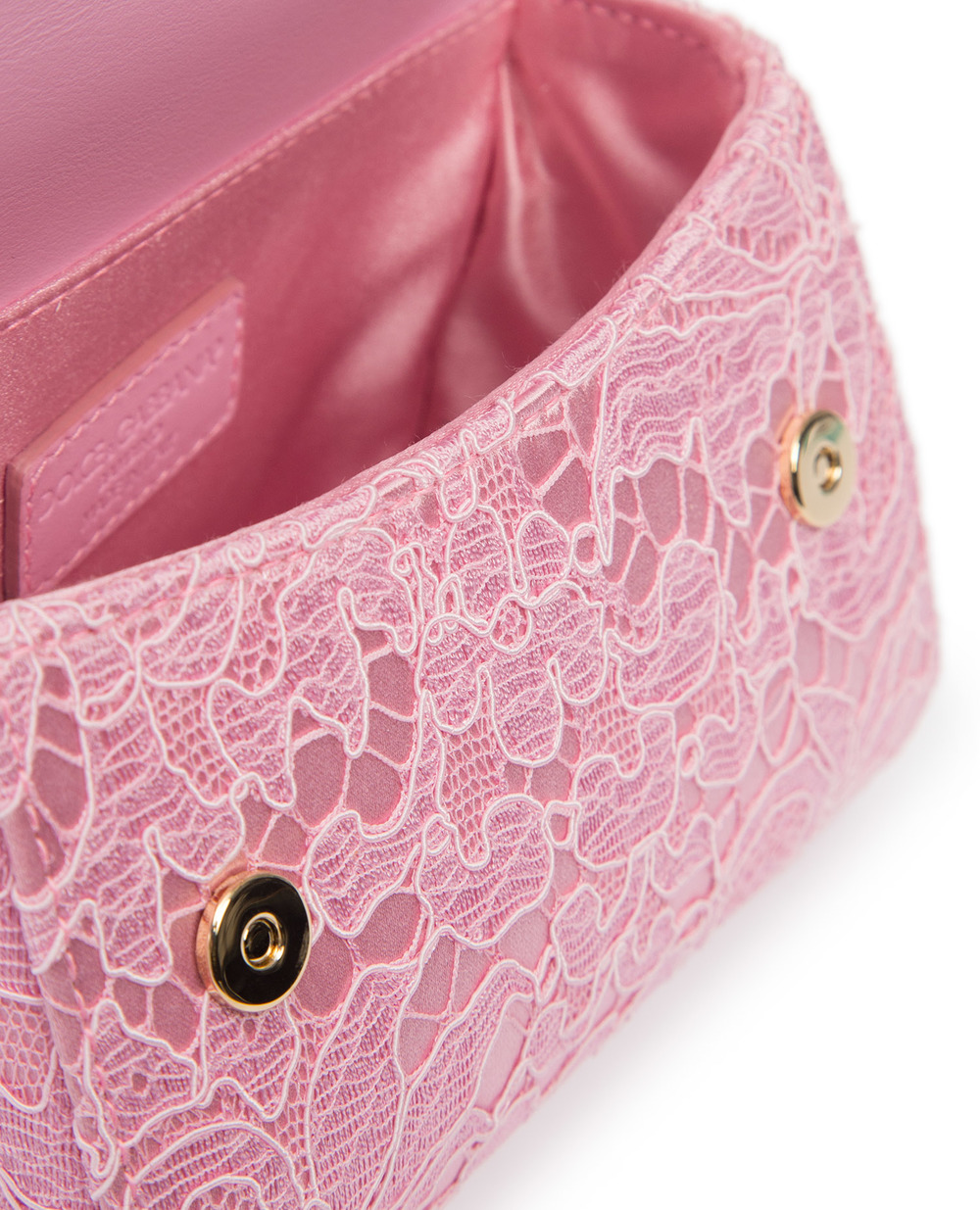 Детская кружевная сумка Dolce&Gabbana Kids EB0103-AJ632, розовый цвет • Купить в интернет-магазине Kameron