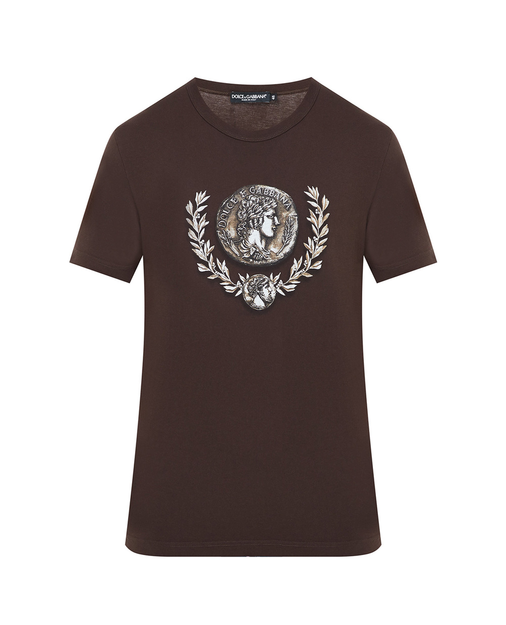 Футболка Dolce&Gabbana G8PE3T-G7J6G, коричневий колір • Купити в інтернет-магазині Kameron